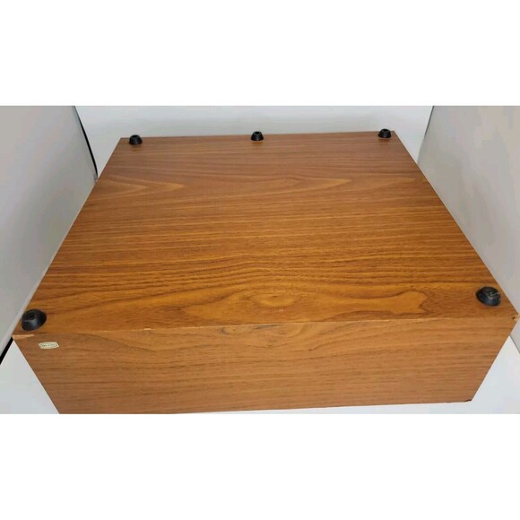 Vtg 80s 2 Drawer VHS Cassette Tape Holder Cabinet Storage Case 24 Movie Prop - Picture 9 of 9